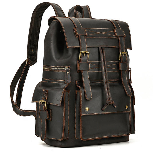 Leather Business Backpack